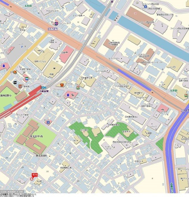 ライオンズマンション目黒不動前の地図