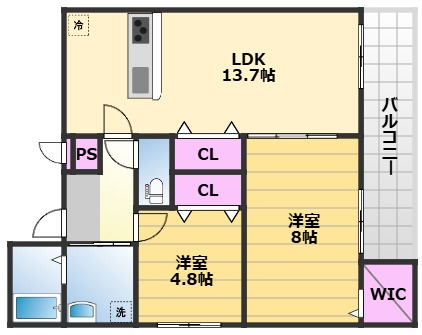 【間取り】 | フジパレスレーヴ1番館