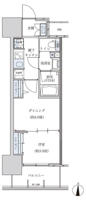 パークアクシス名古屋山王の間取り