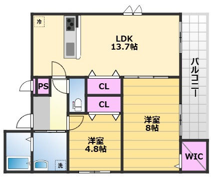 【間取り】 | フジパレスレーヴ1番館