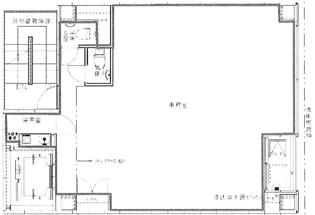 中央区京橋２丁目の事務所の間取り