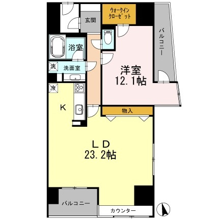 カスタリア伏見の間取り