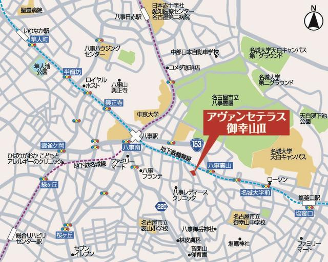 アヴァンセテラス御幸山Ⅱの地図