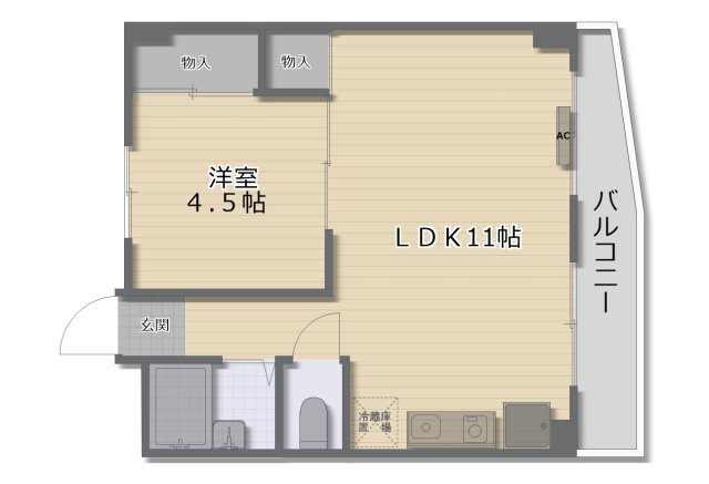 Grand　corp　Cattleyaの間取り
