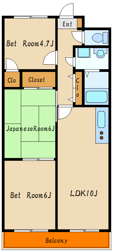サンフラワー貴崎の間取り