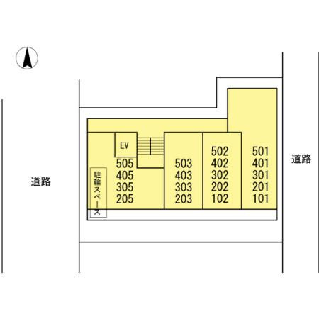 スカイヴィラージュの区画図