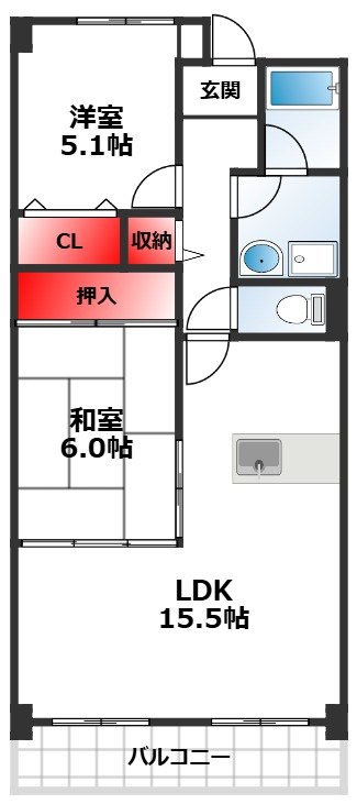 グランリジェールの間取り