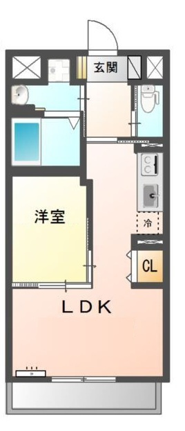 ヴィラ　グローリアの間取り|間取りです。