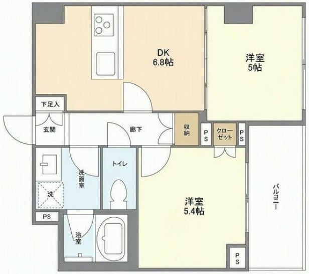 グランデールＧ．Ｈ．の間取り|間取りです。