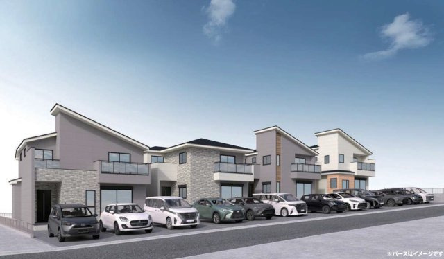 八王子市兵衛2期　新築分譲住宅全４棟の外観パース