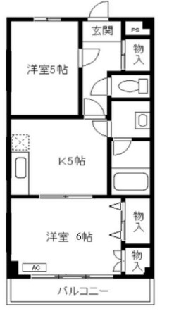 小豆沢ハイツの間取り|間取りです。