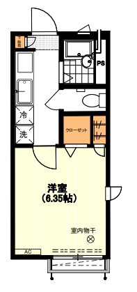 西東京市南町１丁目のアパートの間取り