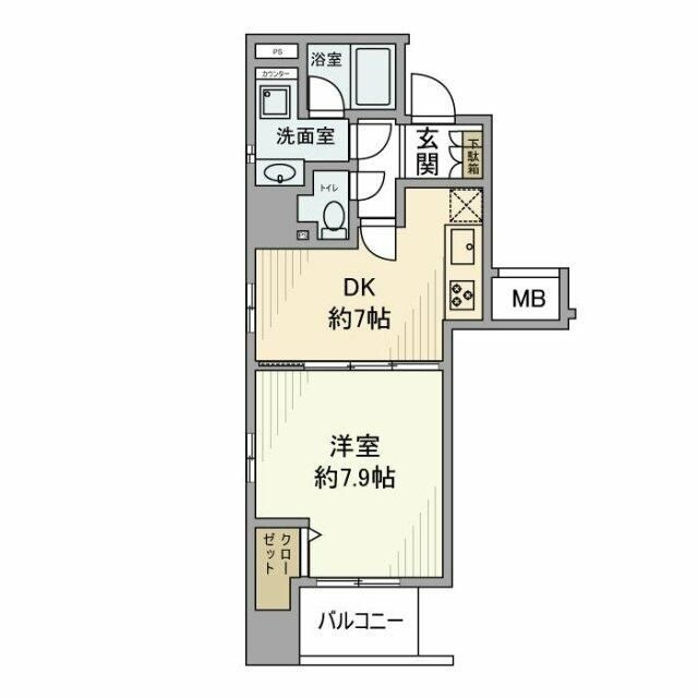 ヴェルステージ秋葉原Ⅱの間取り|間取りです。