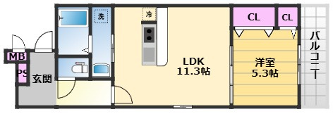 【間取り】 | フジパレスレーヴ2番館