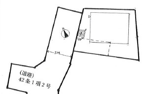 八王子市　暁町　中古戸建の区画図