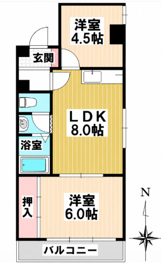 【間取り】 | コーポ牛巻