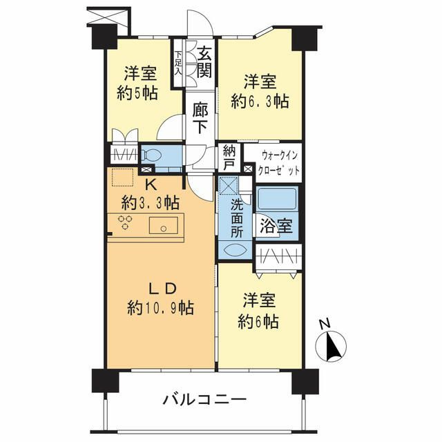 ヴェレーナグラン横濱上大岡の間取り