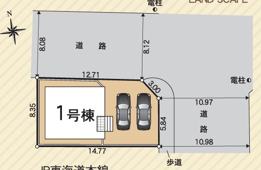 【間取り】 | 島田市中溝4丁目 2期 新築一戸建て | 区画図です
