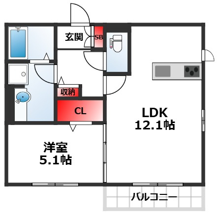 Re Court Lunaの間取り