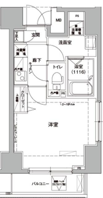 ロメック錦糸町の間取り