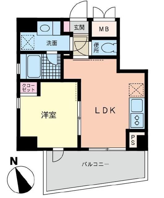 フレックスタワー横浜野毛の間取り