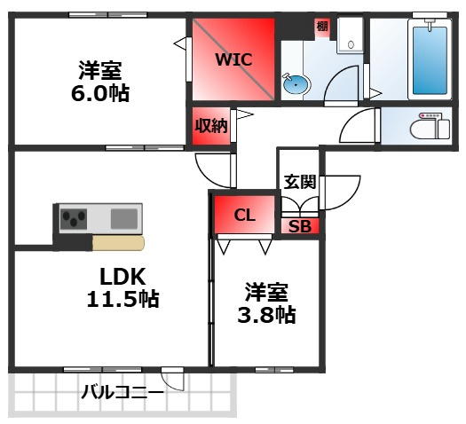 Harmony courtの間取り