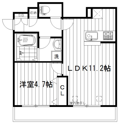 ペルシカ　ミコの間取り