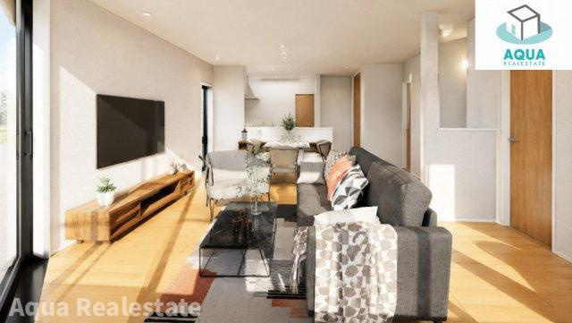 高松市仏生山町　モデルハウスの外観|使いやすいリビングです