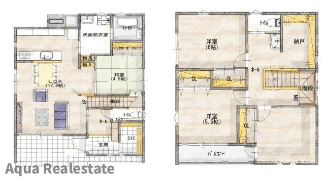 高松市仏生山町　モデルハウスの間取り