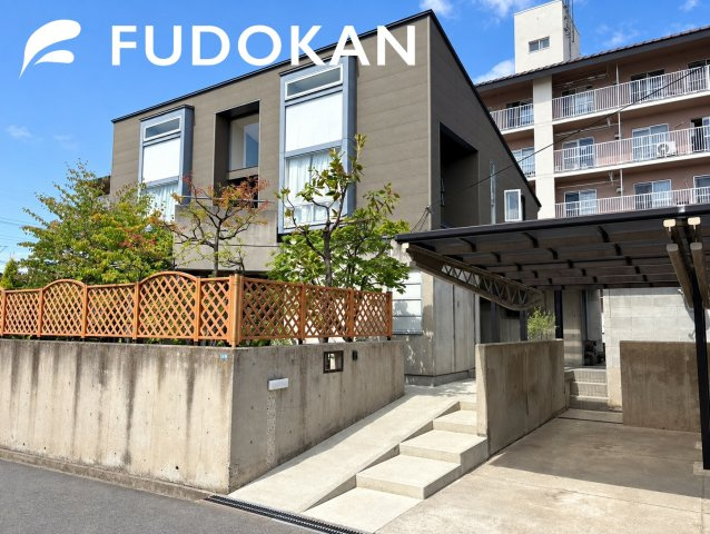 山形市桧町【中古住宅】の外観|１階RCで２階は木造の素敵な窯業系サイディング貼り外壁です！！
