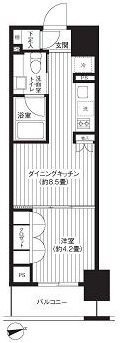 レジディア新御徒町の間取り