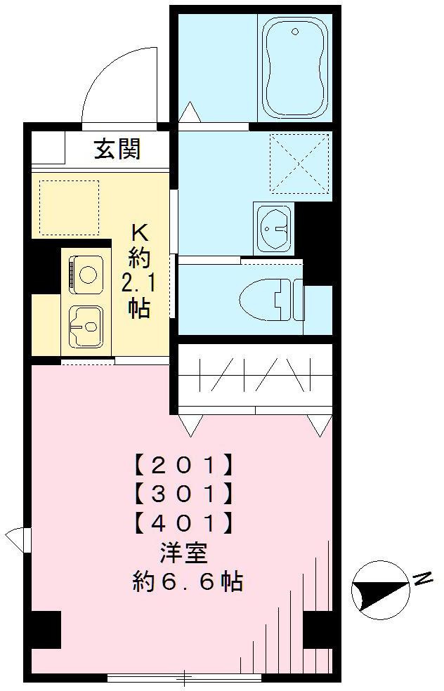 プラム二長町の間取り