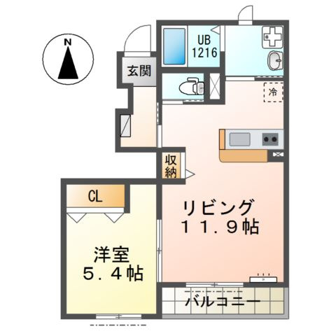 レジデンス鶴田の間取り