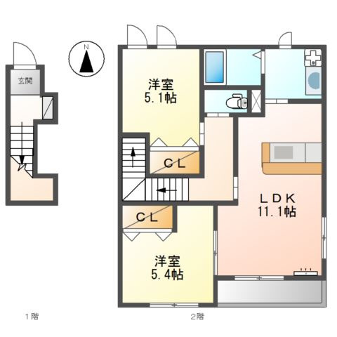 グレーシアの間取り