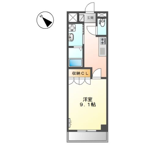 グリーングラス弐番館の間取り