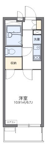 レオパレスラグレージュの間取り