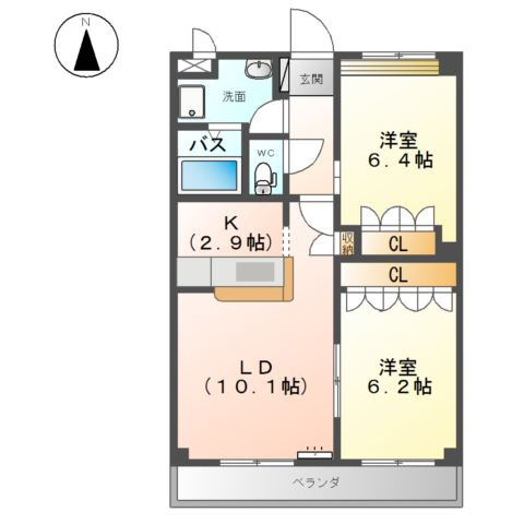 ファミリーコンフォートの間取り
