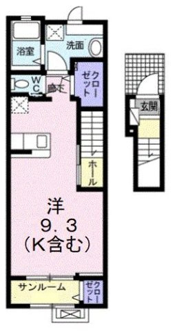 ルージュ・ＮⅡの間取り