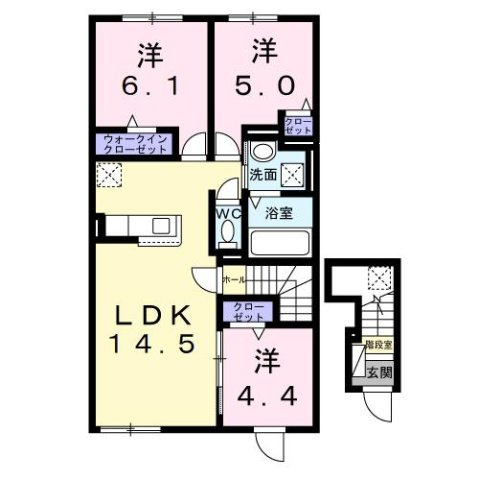 テテマール西町の間取り