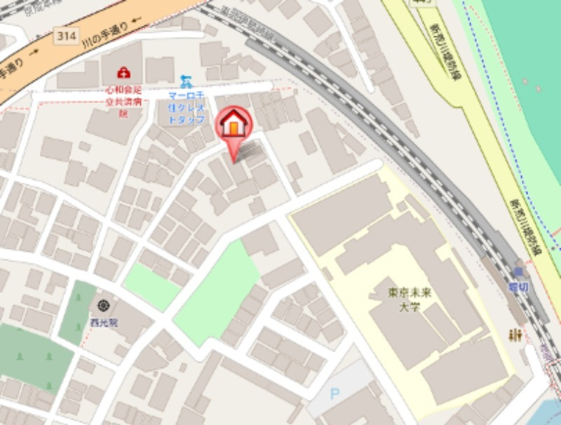 ＭＹ・ピュア千住曙町Ｂの地図