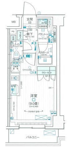 デュオステージ武蔵関の間取り