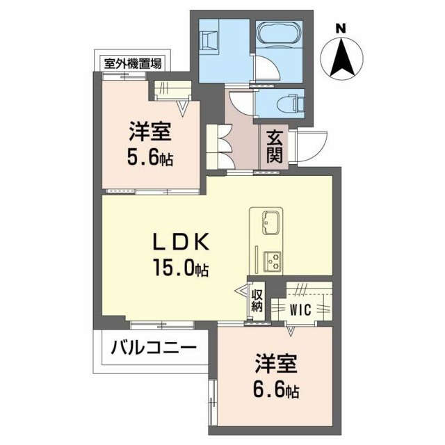 シャーメゾン月の社の間取り