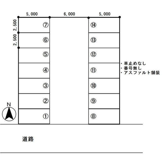 岐阜市香取町１丁目の駐車場の間取り