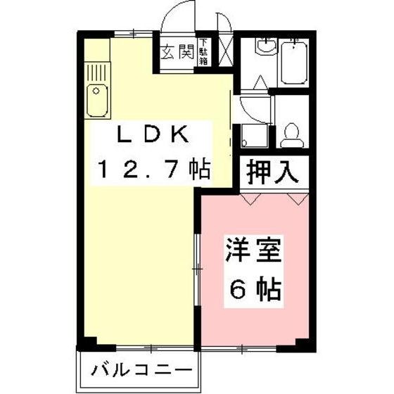 岐南ハイツＡ．Ｂの間取り
