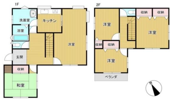 高崎市上豊岡町中古一戸建ての間取り