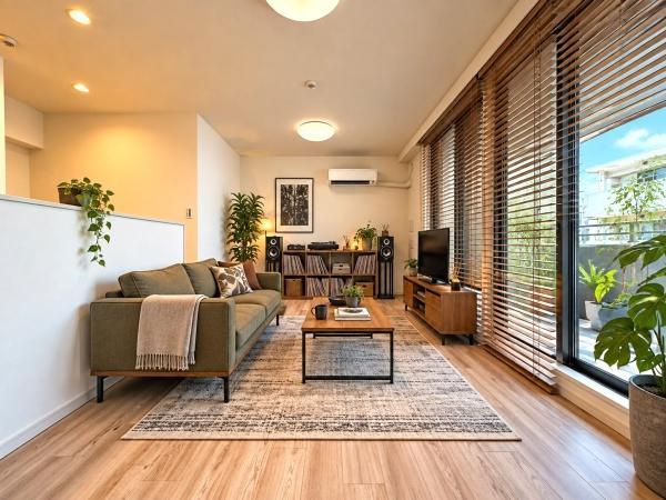 クリオ溝の口壱番館の居間・リビング|家具・家電を揃えるのも楽しみの一つになりそうです♪※家具はCGです。