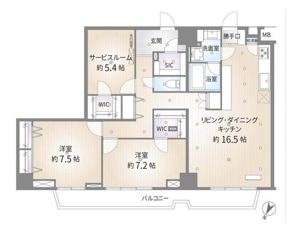 伊勢佐木町レインボーマンションの間取り