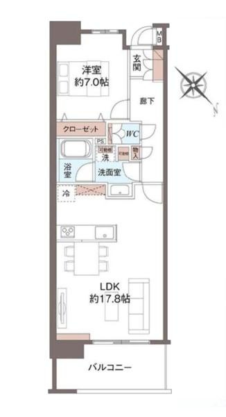 ライフレビュー横濱関内スクエア2の間取り
