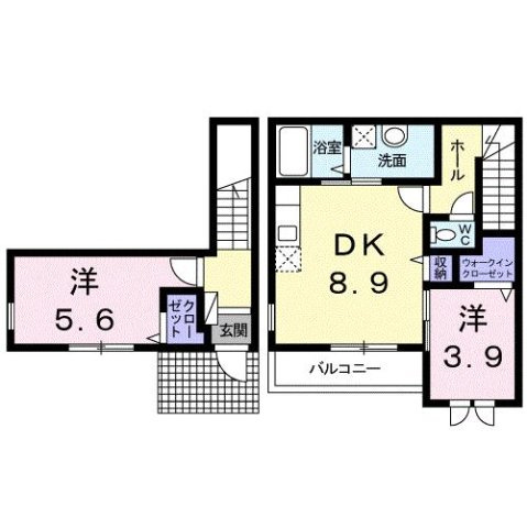 プレリュード北花田の間取り