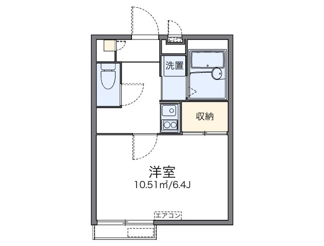 レオパレスアドニスの間取り